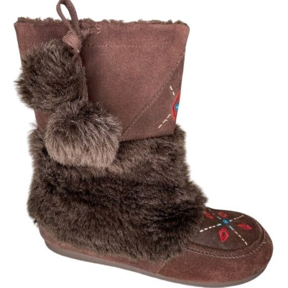 Airwalk Shoes Airwalks Ladies Moccasins Boots Brown Leather Mid